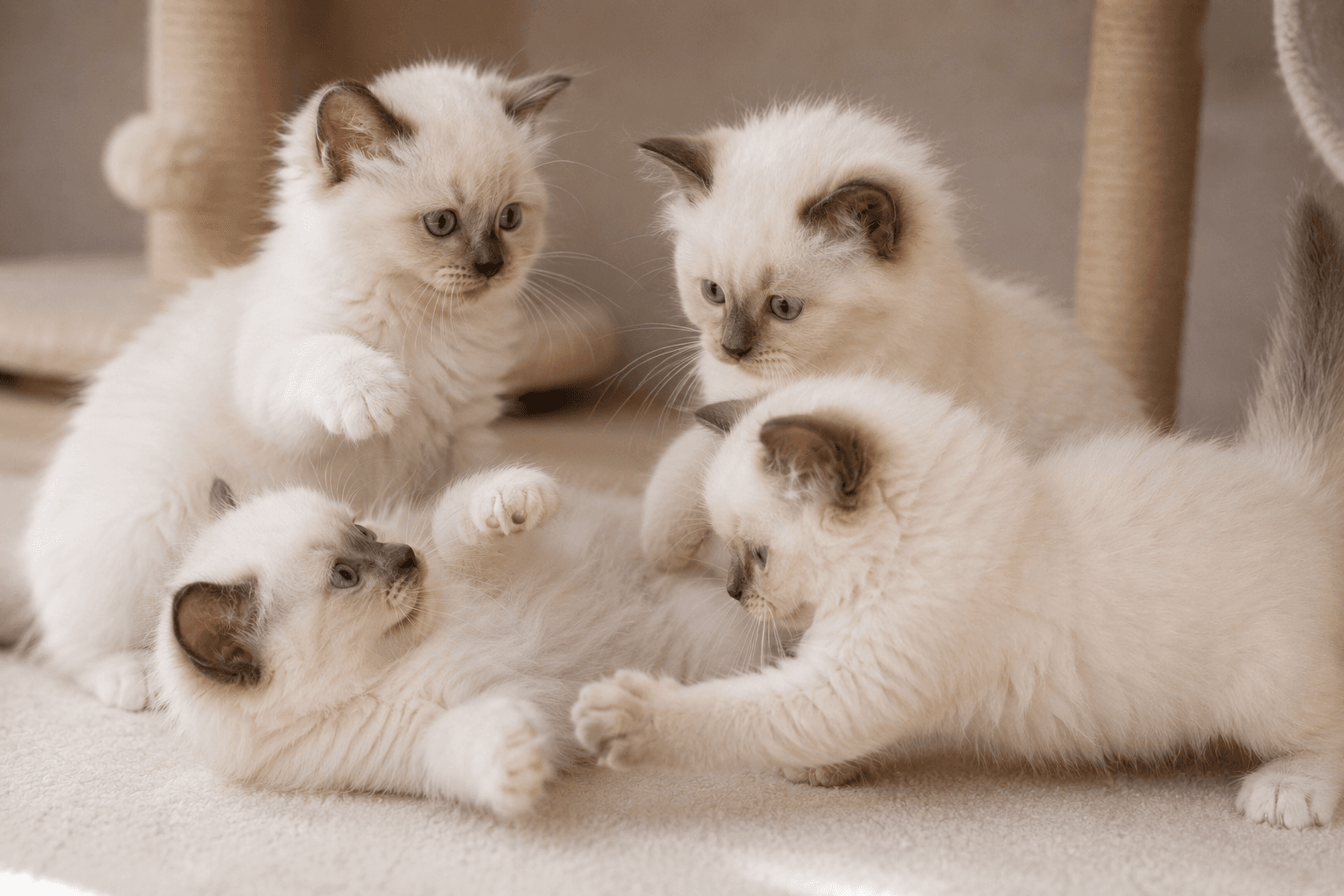 Birmadoll kittens