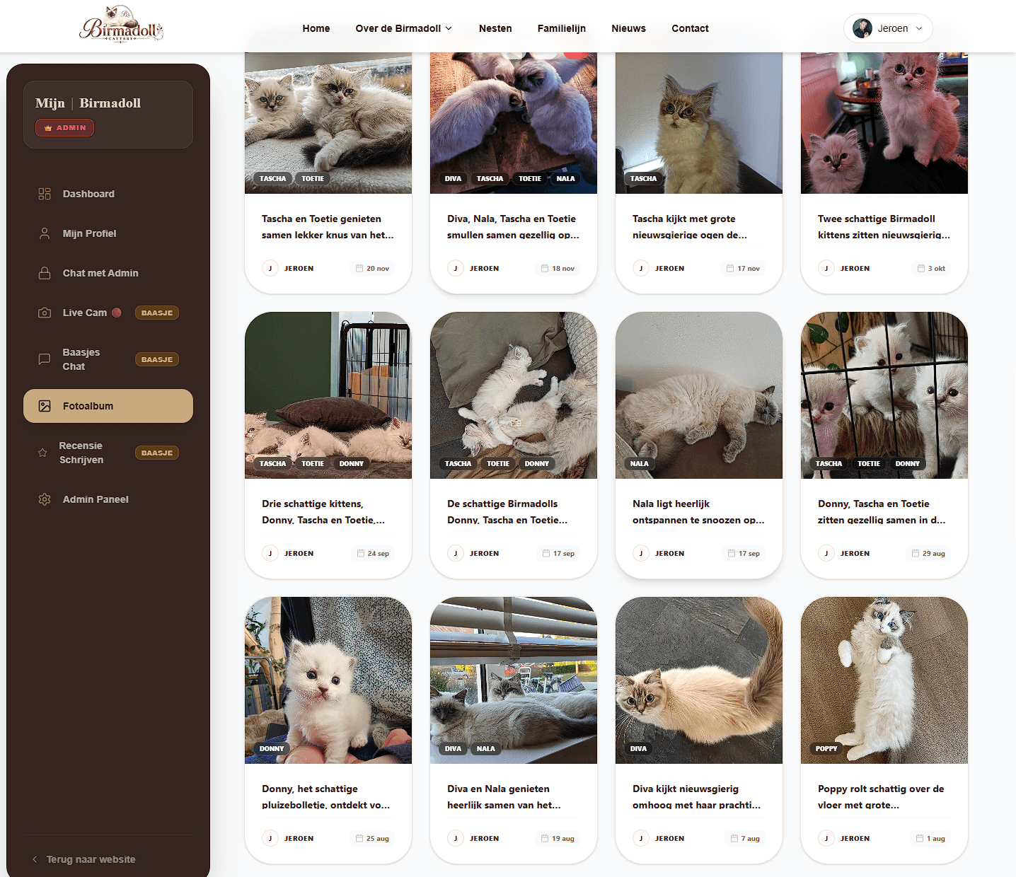 Baasjes fotoalbum